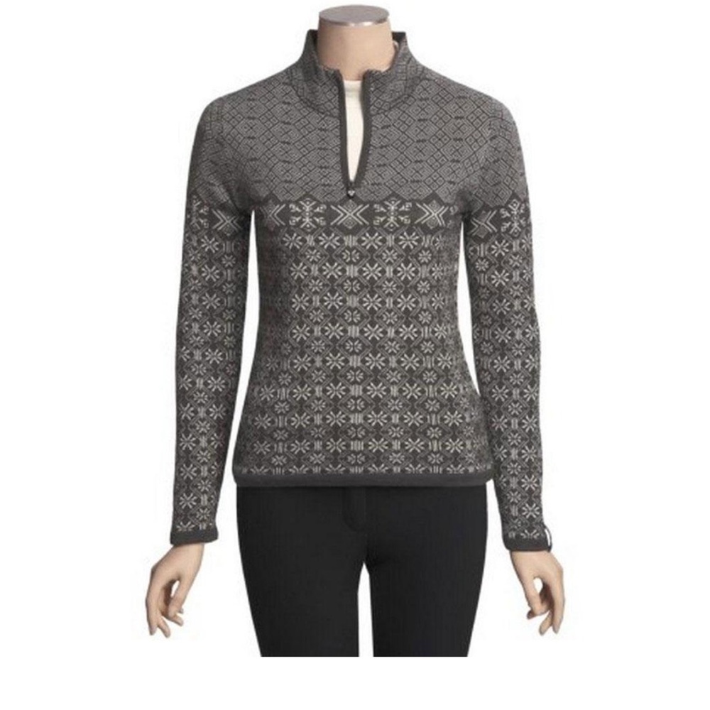Meister Grace Quarter Zip wool blend ski sweater small